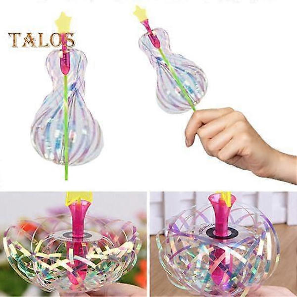 10 stk. Regnbue Spinner Legetøj Regnbue Twirler Pind Bånd Fe Stav Lys Glitter Stav Snurrende Stav Lysende Snurrelegetøj til Festivaler Pa[D] 10pcs