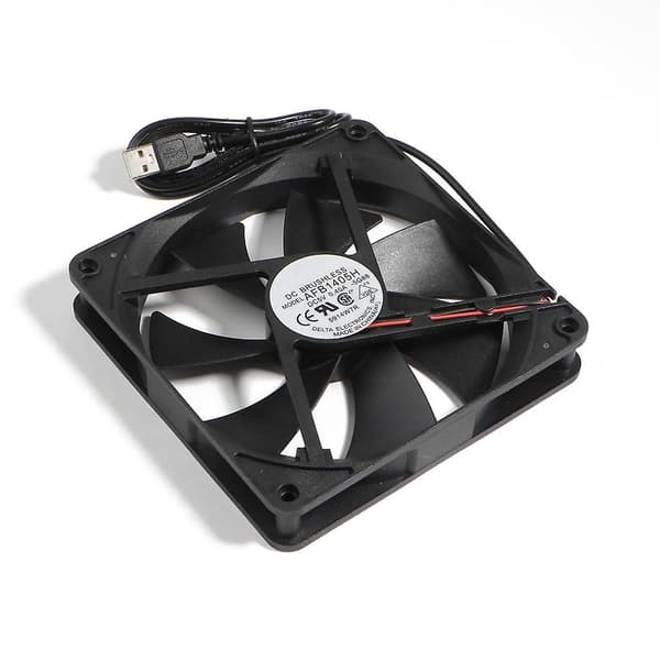 PC CPU blæser køler køleplade udstødning CPU køleblæser udskiftning 1800R 14x14cm[D]