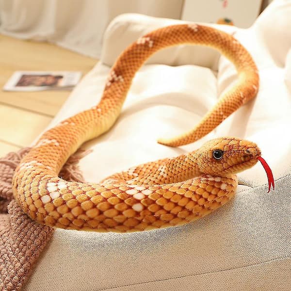 Jätte Python Plyschdjur Leksak[D] yellow