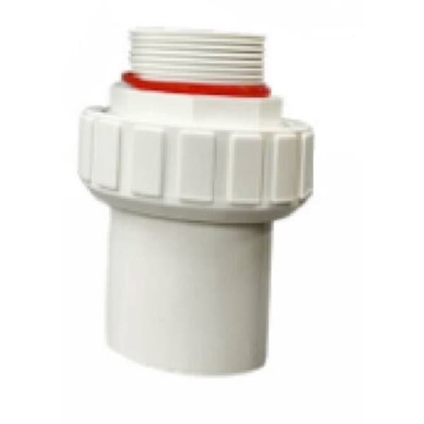 PVC gevindfittings med klæbemiddel, PVC trykmuffe, pumpe, sandfilter, swimmingpool, 1,5 tommer O-ring (D)