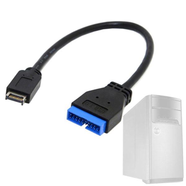 USB 3.1 Typ-C Mini 20-stifts Frontpanelhuvud till USB 3.0 Standard 19/20-stifts Huvudförlängningskabel 20 cm för Asus-moderkort