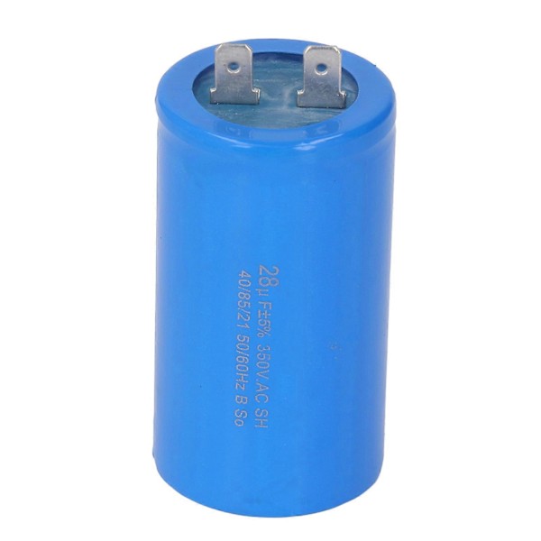 Start- og driftskondensator for motor CBB60 2-polet for generator, luftpumpe, kompressor 50/60Hz 350VAC 28uf