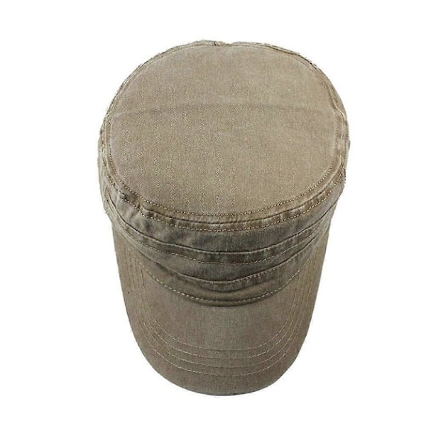 Army Hat Herre Lav Profil Sommer 100% Bomuld Almindelig Flad Cadet[D]