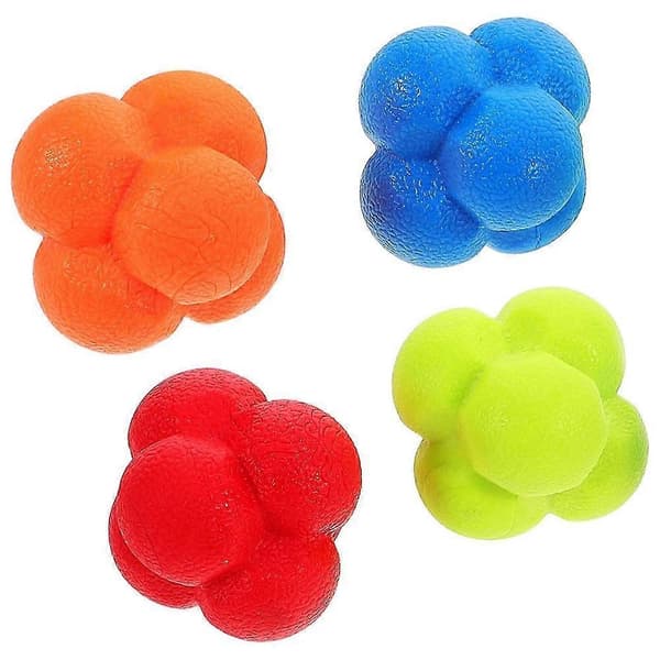 Hexagonal Reaktionsbold Sæt til Agility og Hånd-Øje Koordinationstræning (4 stk.)[D] Multi 5.00X5.00X5.00CM