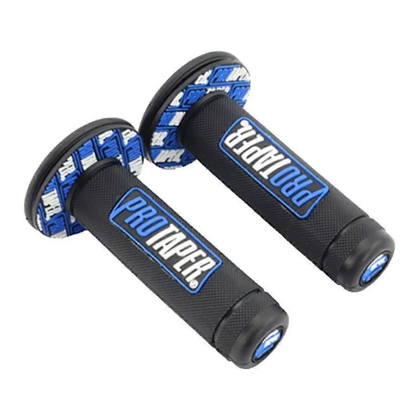 1 pari 7/8 tuuman 22 mm kumiset moottoripyörän kahvat moottoripyörän ATV-ohjaustangot mengxi[D] Blue