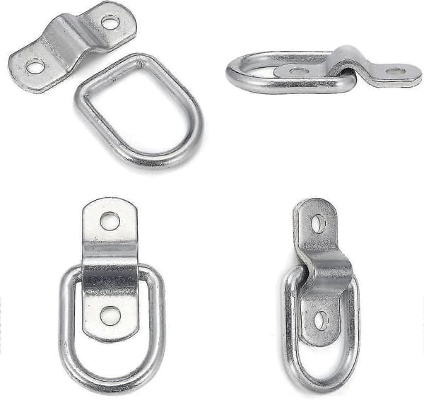 10-pack D-ring Fästankare, 1/4 Rostfritt Stål Kraftiga Fästringar[D]