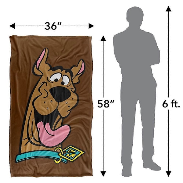 Scooby Doo Scooby Happy Silky Touch Super Soft Kastetæppe fsgyde48[D] 40x30in 76x102cm