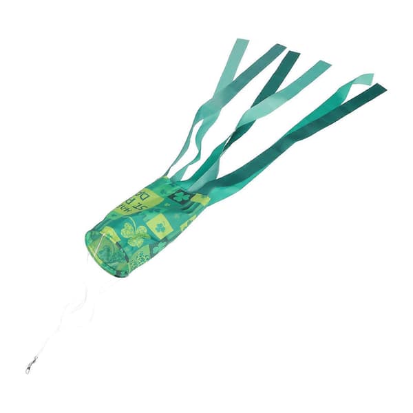 St. Patricks Dag Vindpose Flag Karneval Have Vindpose Dekor St. Patricks Dag Flag[D] Green