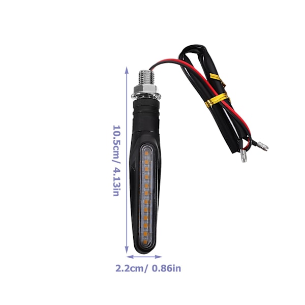 4st Motorcykel LED Blinkers LED Motorcykel Blinkers Ljus Motorcykellampa