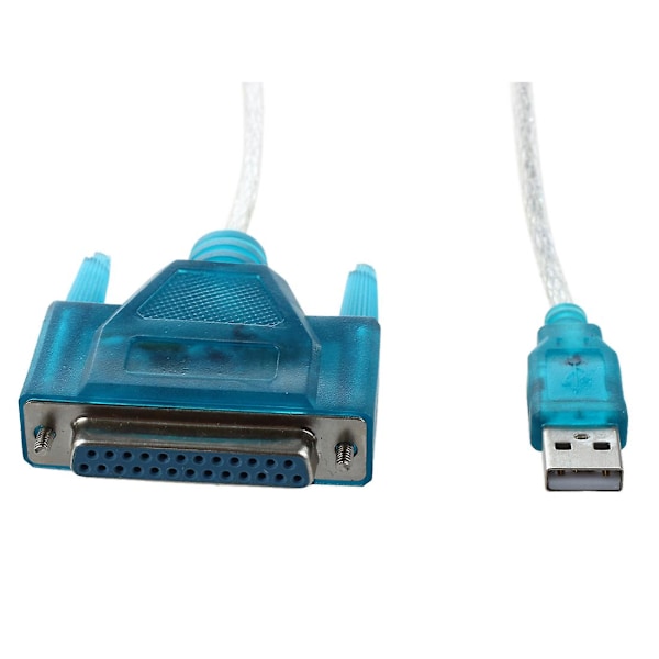 USB til skriver DB25 25-pins parallellport kabeladapter