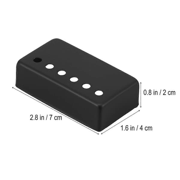 Gitarr Pickup Skydd Elgitarr Dubbelspole Pickup Ersättning Svart 2Set[D] Black 2pcs
