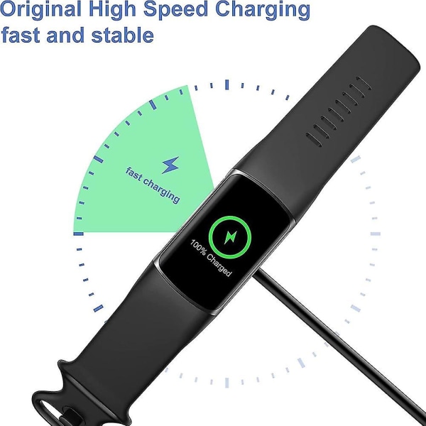 Lader for Fitbit Charge 5/Luxe, Smartklokke Trådløs Magnetisk Rask Lading Kabel [kk]
