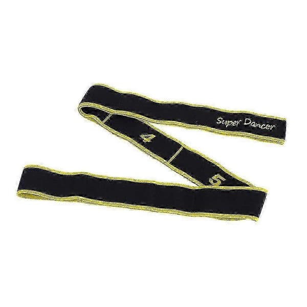 Yoga Resistance Band & Elastic Stretching Belt for Latin Dance - Fitness Exercise Pulling Strap (Yellow) for Strength Training & Flexibility[D]