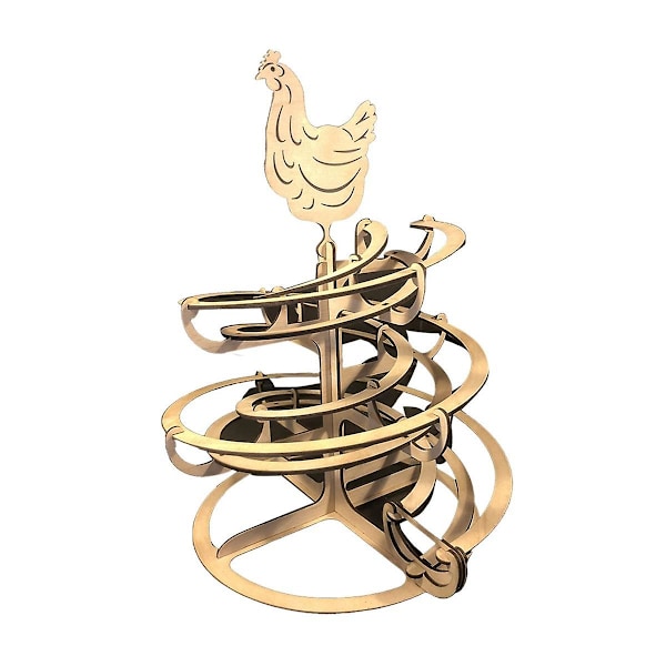 Ägghållare i trä, spiralformad design, äggförvaringshylla, spiralformad dispenserställ, utrymmesbesparande förvaring As Shown