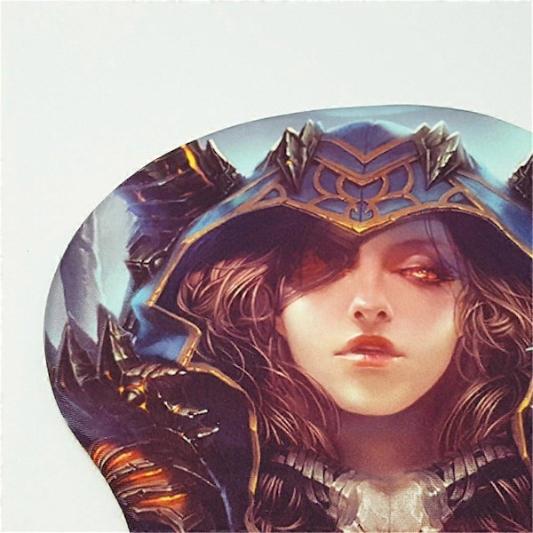 WOW Sylvanas 3D Musmatta med Silikon Gel Handledsstöd Anime Gaming Musmatta Lycra Skin (MP0036) MP0306
