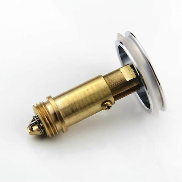 Bunnventil Pop Up Click Clack Slotted Plugg Bolt, Monteringserstatningsdel Intern Fjær Messing Plugg Bolt, Egnet for De Fleste Baderom, Badekar, Si[D]