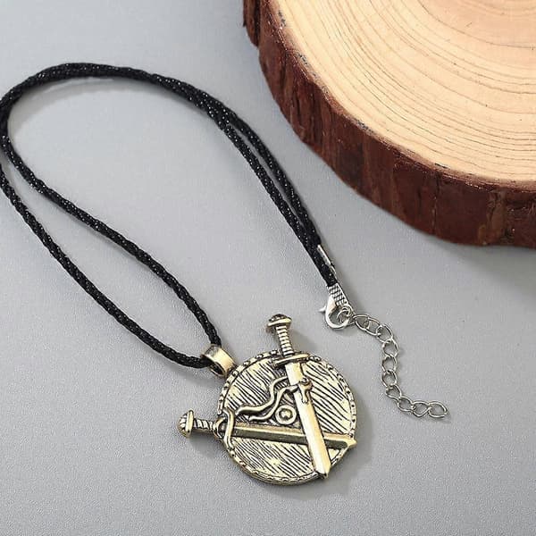 Vintage Man Chock Halsband Valknut slavisk Viking Antik (D) Bronze