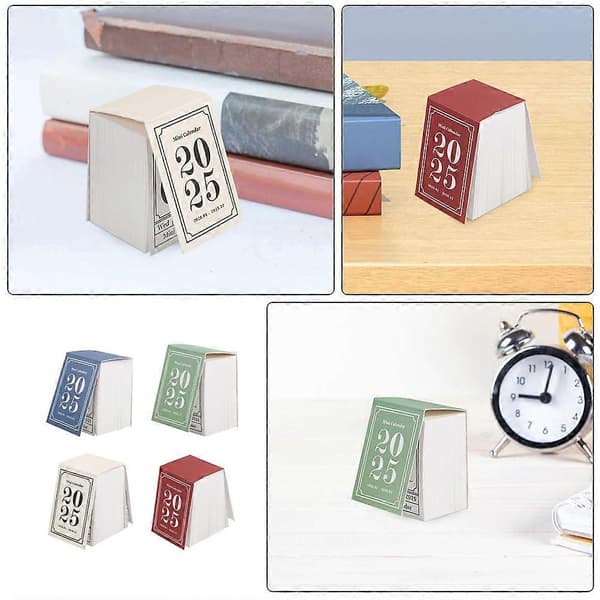 Romantisk Design Skrivbordskalender för Hemmet 8st Mini Riv-Av Månadsplanerare[D]