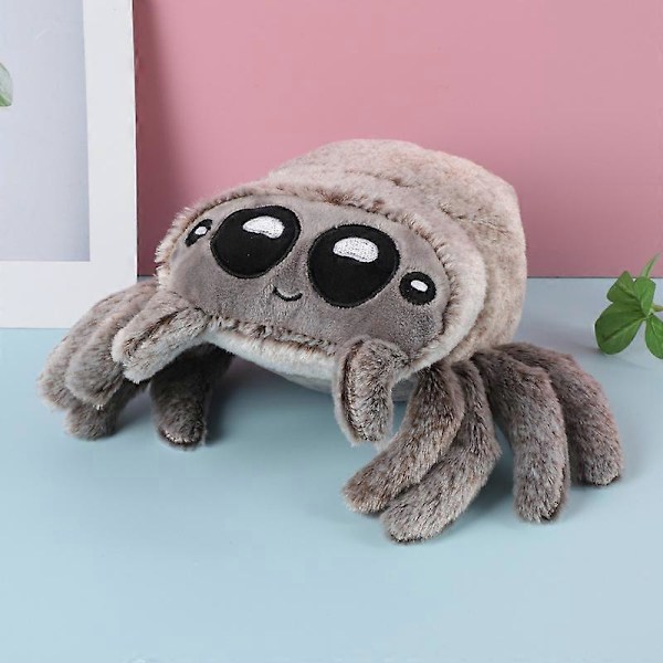 Lucas Spider Doll Lucas Friend Spider Svart Hvit Edderkopp Plysj Leke Kawaii Hjem Dekorasjon Pute Myk Stuffet Gaver Leke for Barn