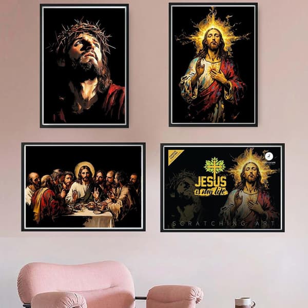 Raaputustaidesarja, Jeesus-aiheiset raaputustaidetarvikkeet, luova raaputustaidesarja (D)