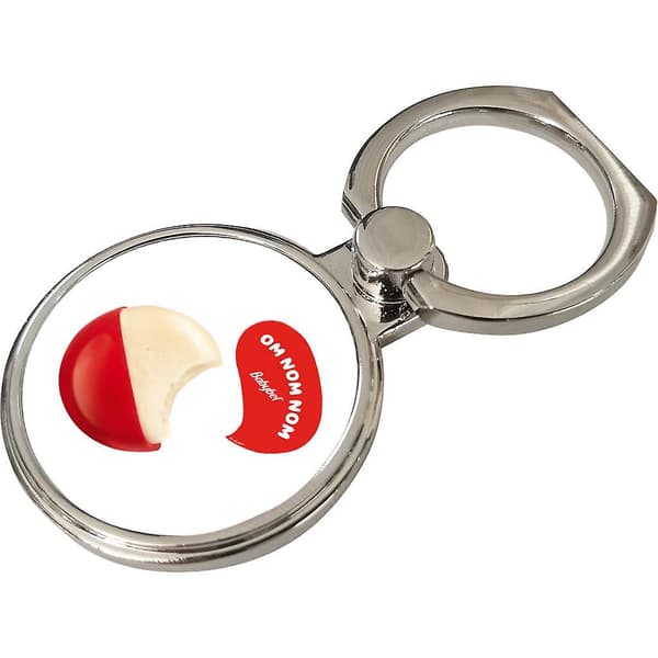 Bite Om Nom Nom -puhelinrengas [D] White 3.5cm x 4.5cm
