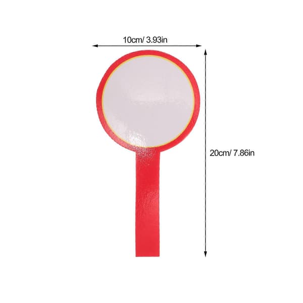 2 stk. Score Board Rund Whiteboard Scoreboard til Spil Håndholdt Tør Slet Paddle Rød Student[D]