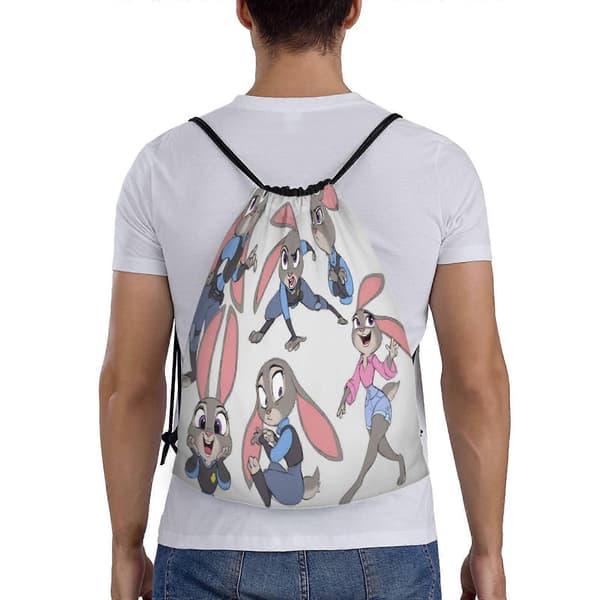 s37 Zootopia Canvas dubbel axelryggsäck klarar tung användning utan problem k37[D]