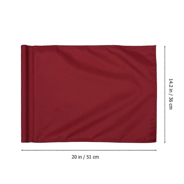 Putting Green Markör Golf Flagga Rektangulär Röd 51*36cm Tyg 1Set[D] Red 51*36cm