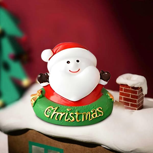 Leksaker för barn, Glad Jul, Jultomte, Snögubbe, Sött Par, Snöprydnadsleksaker[D] B