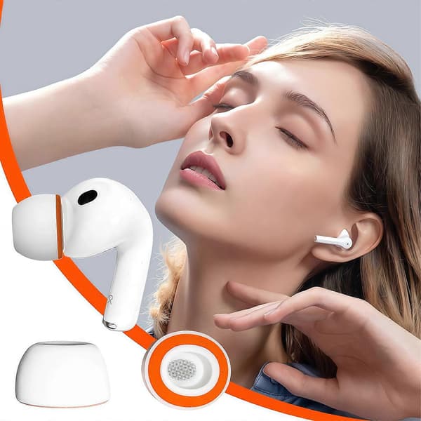 Silikon Ørepropp for Bluetooth-kompatible Øretelefoner Støyreduksjon Pad Ørepropper Ørehette Støyreduksjon Hull medium størrelse[D] small