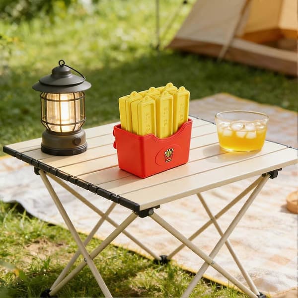 Kreativ isglassform pommes frites-formad isbitsform läckagesäker (D)