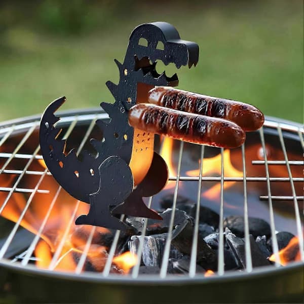 Rustfrit stål hotdog-koger multifunktionelt BBQ-stativ til hjemmekøkken[D]