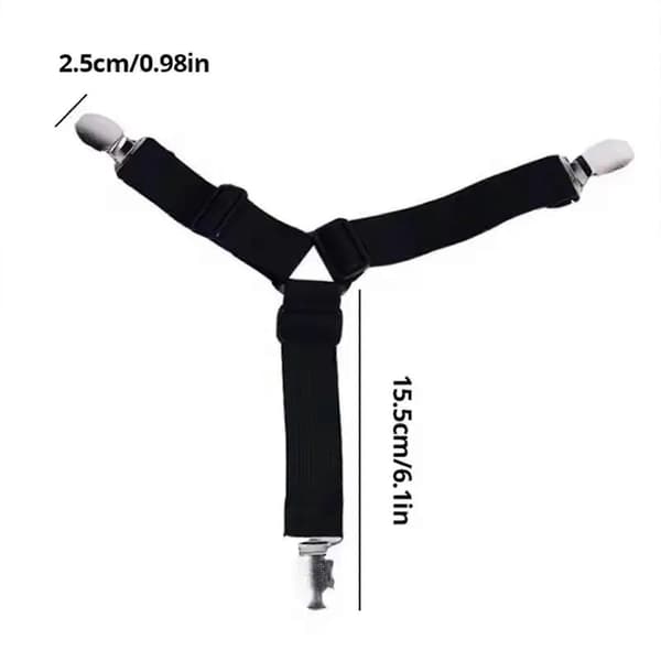 4X Trekant Lakenholder Grips Madrassfester Stroppklips[D]