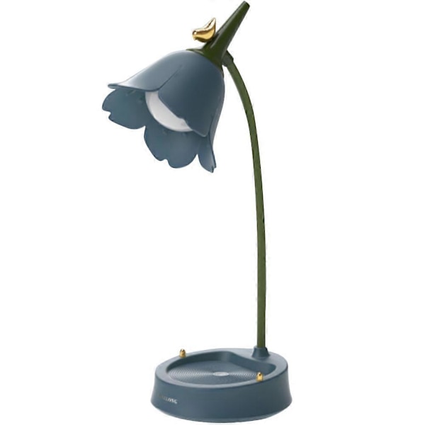 Dæmpbar bordlampe kreativ blomsterlampe sengelampe soveværelse natlampe[D] 12.5X15X39CM