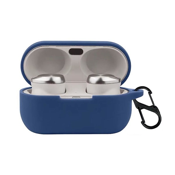 Skyddande Silikonfodral för Technics EAH-AZ80 Hörlurar, Bluetoothkompatibelt Dark blue
