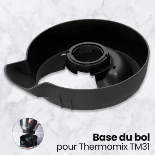 Stativ til foodprocessor, kompatibel med Thermomix TM31, kopholder i plast, sort（D）