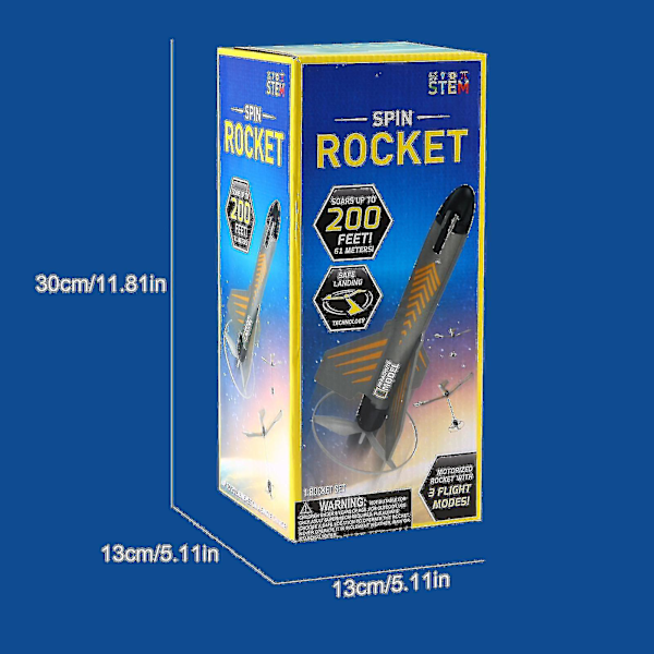 National Geographic Stem Power Raketstarter til Børn Motoriseret Power Rocket-SDR