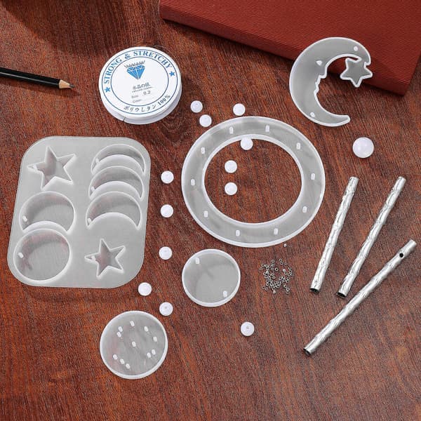 1 Sæt Vindspil Silikoneforme DIY Vindspil Epoxy Resin Form Vindspil DIY Sæt[D]