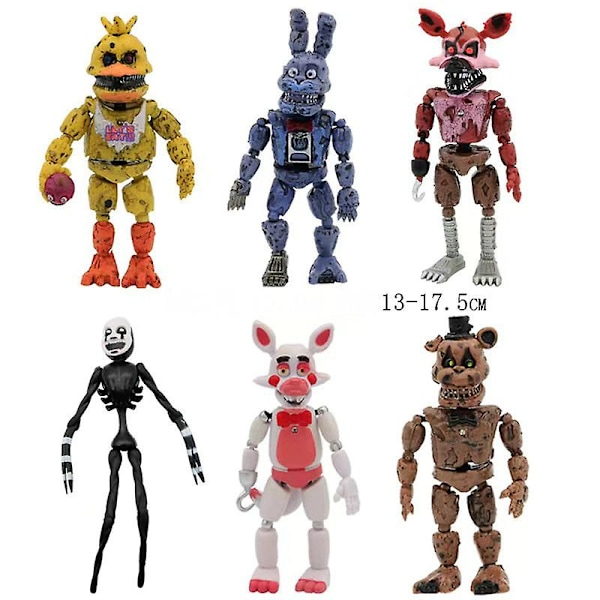 Tegneserie Legetøj Kawaii Action Pvc Anime Figur Fnaf Freddy Fazbear Bjørn Model Freddy Dukker Til Børn Julegaver