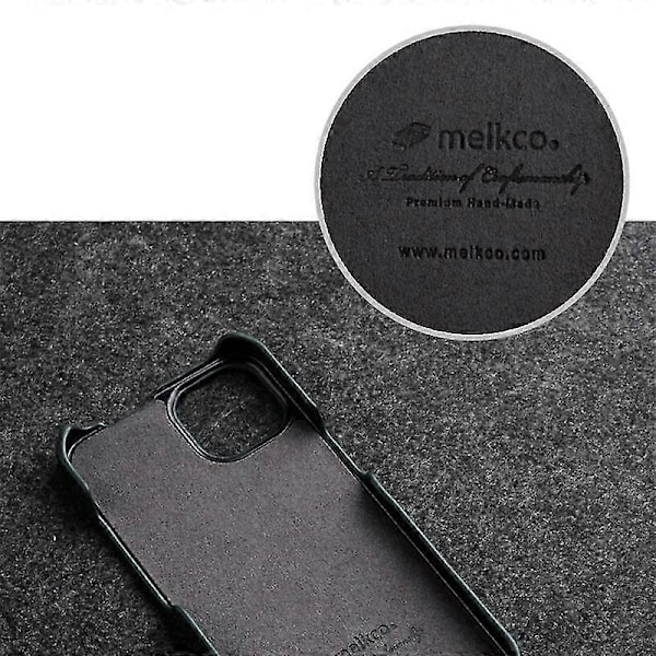 Vertikalt Flip-fodral för iPhone 13 i Litchi-struktur, äkta ko-läder + PC-skyddande skal Brown iPhone 13 6.1 inch