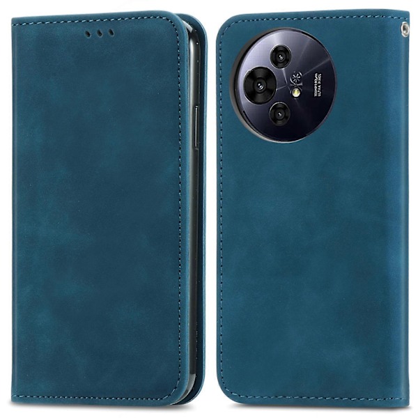 Etui for TCL 50 Pro Nxtpaper 5G - Skinnfølelse i lær, kortlomme, magnetisk lukking Dark Blue