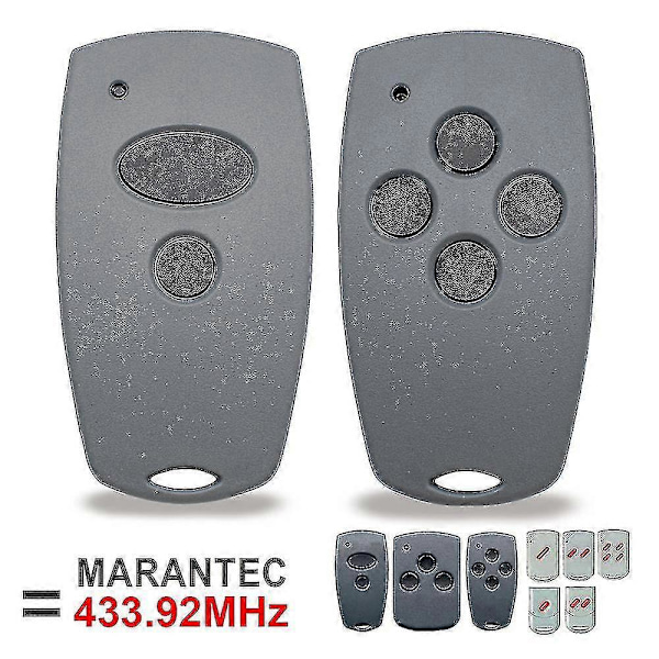 Marantec Digital 302 304 313 382 384 D323 211 212 214 224 Garasjeport Fjernkontroll 433mhz Håndholdt Sender 2 Buttons x1