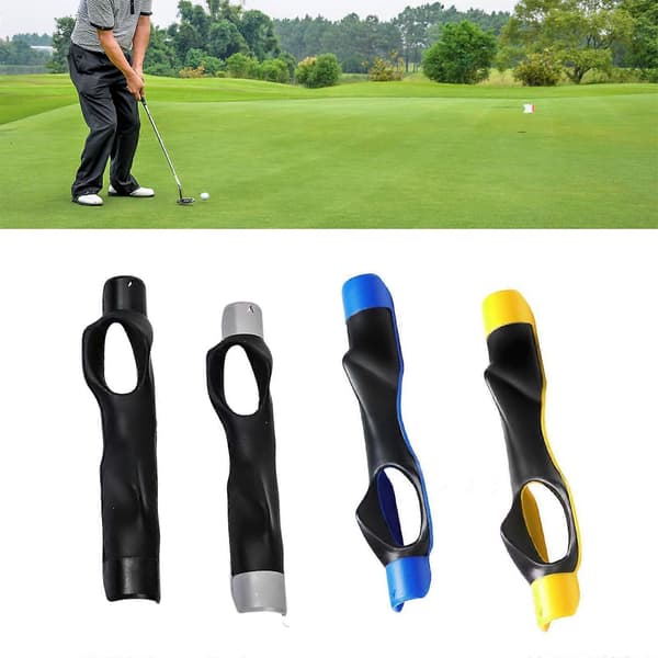 2 stk. Golf Grip Trainer Håndposisjonskorrigerer for svingstabilitet Øvelseshjelp[D] Yellow Blue