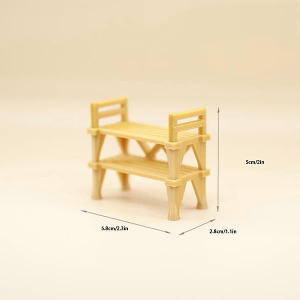 Mini Skohylde Organisation Til Model Scene Hylde Plast Kompakt Display Løsning[D] White