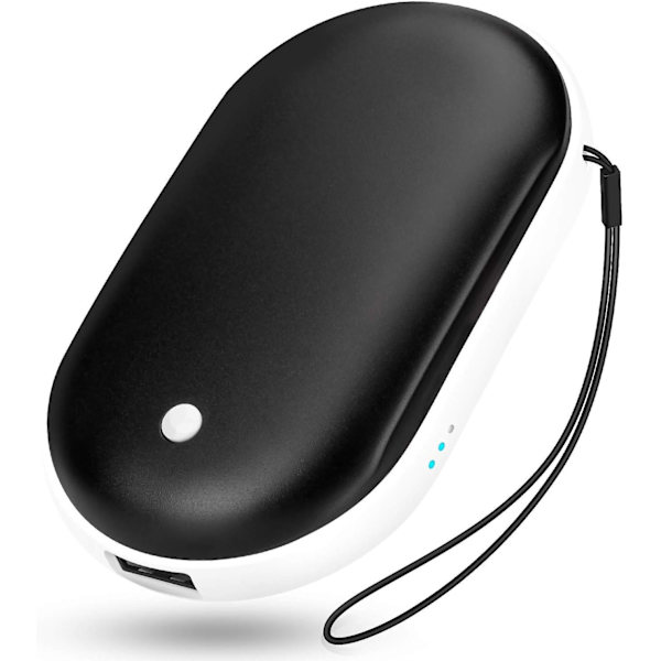 Håndvarmer Oppladbar, Elektrisk Håndvarmer Gjenbrukbar Lomme USB Varmer Bærbar 5200mah Power Bank, Reynolds Artritt Ski Jakt Rask Oppvarming, Grea
