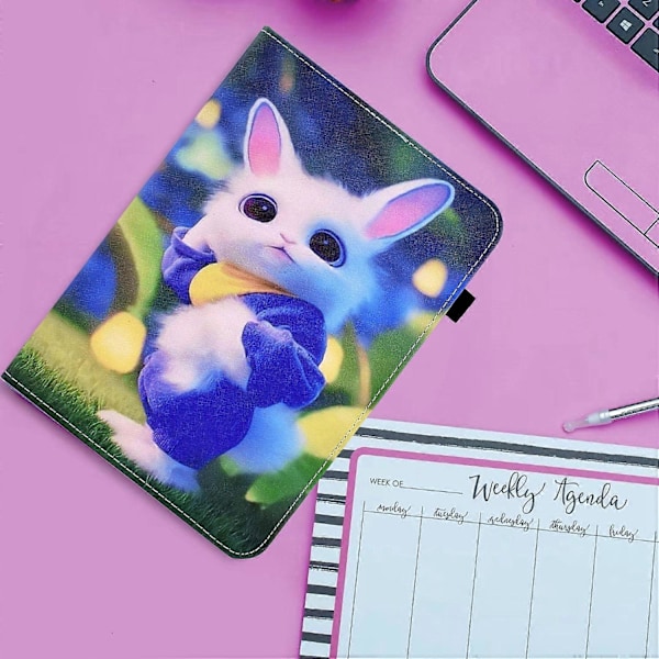 Läder Smartfodral för Lenovo Tab M11 / Xiaoxin Pad 11 2024 Cute Rabbit