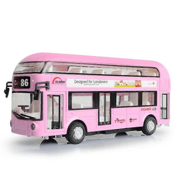 Dubbeldäckare Buss Modell Leksak för Barn[D]