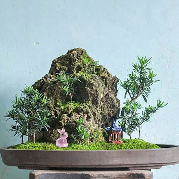 Påske Lysende Kanin Dukke Ornament Moss Mikro Ornament Ornament Fest Ornament Flye0868