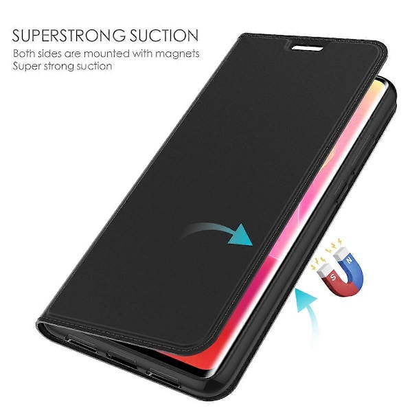 Etui til Infinix Note 40 Pro+ i PU-lær med kortholder, stativ og magnetisk lukking Multicolor Style A