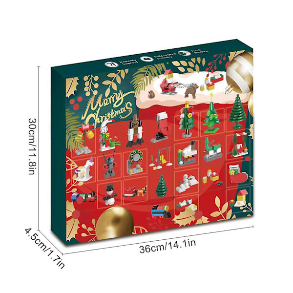 Dinosaur Julekalender 12 I 1 Deformation Dinosaur Byggeklodser Og 12 Byggelegetøj